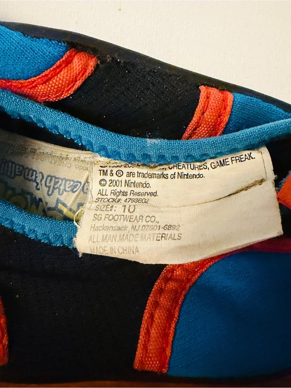 Pokemon Kids vintage water shoes size 10